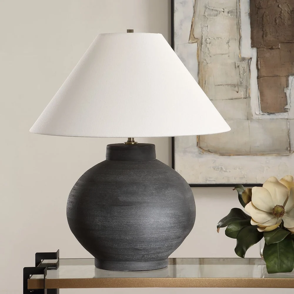 Uttermost Tramore Charcoal Glazed Table Lamp - Image 2