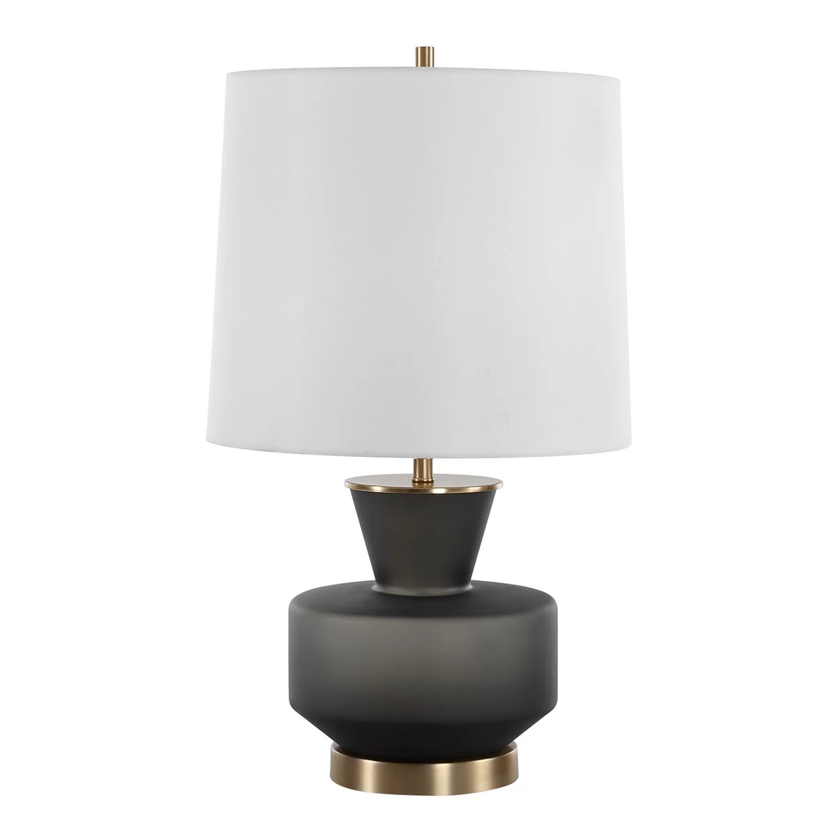 Uttermost Trentino Frosted Black Table Lamp - Image 3