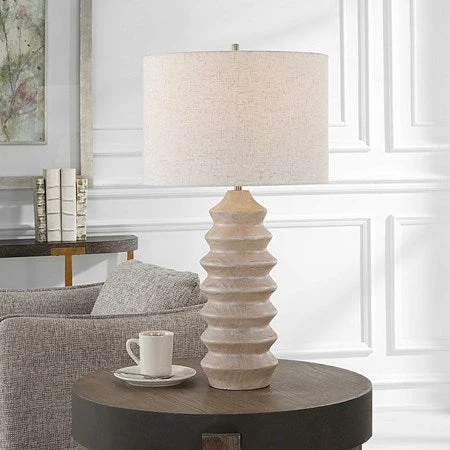 Uttermost Uplift Table Lamp With Oatmeal Linen Shade
