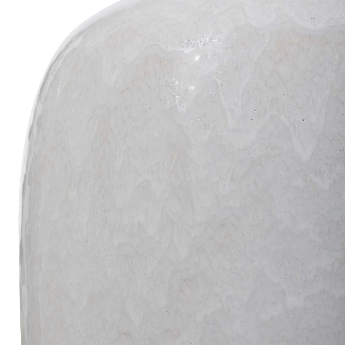 Uttermost Winterscape Cream Ivory Glazed Ceramic Table Lamp With Light Gray Linen Shade - Image 7