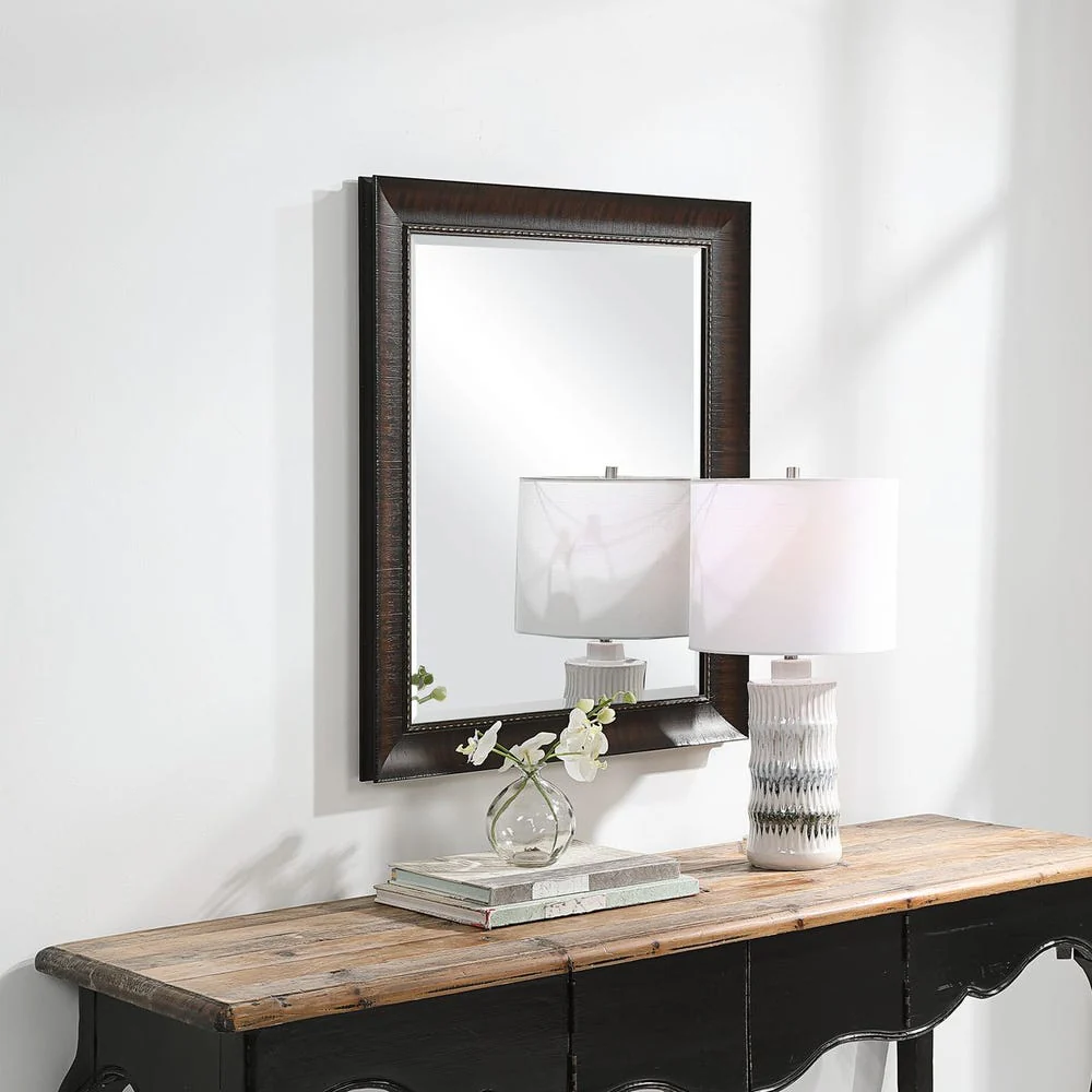 Uttermost Wythe Wood Grain Burnished Wood  Mirror - Image 2