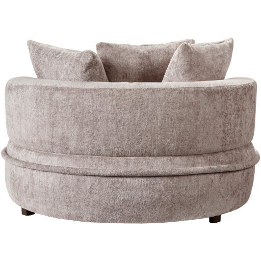 Surya Valence Modern Light Grey Chenille Lounger Chair - Image 7