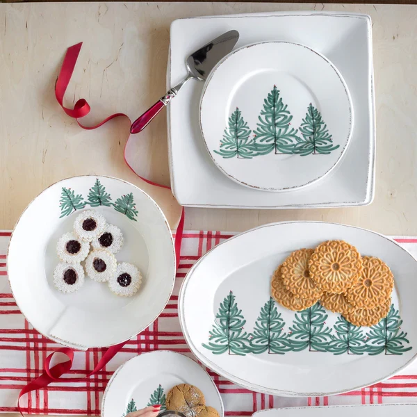 Vietri Lasta Melamine Holiday Dinner Plate ~ Outdoor Use - Image 2