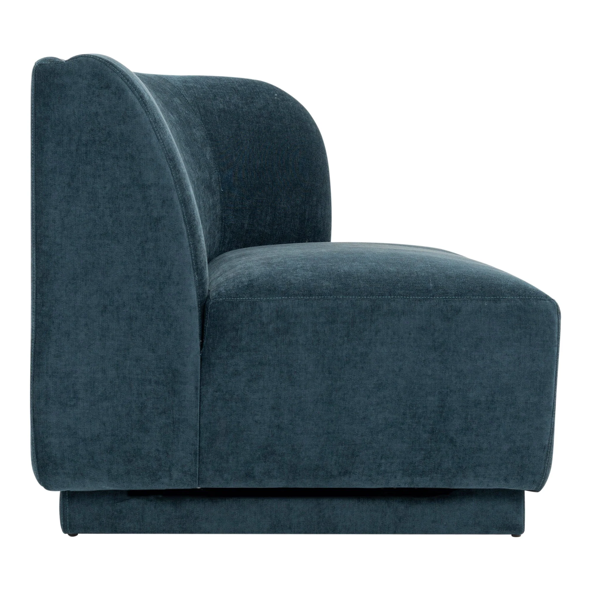 Moe's Home Collection Yoon Blue 2 Seat Sofa Right Nightshade - Image 3