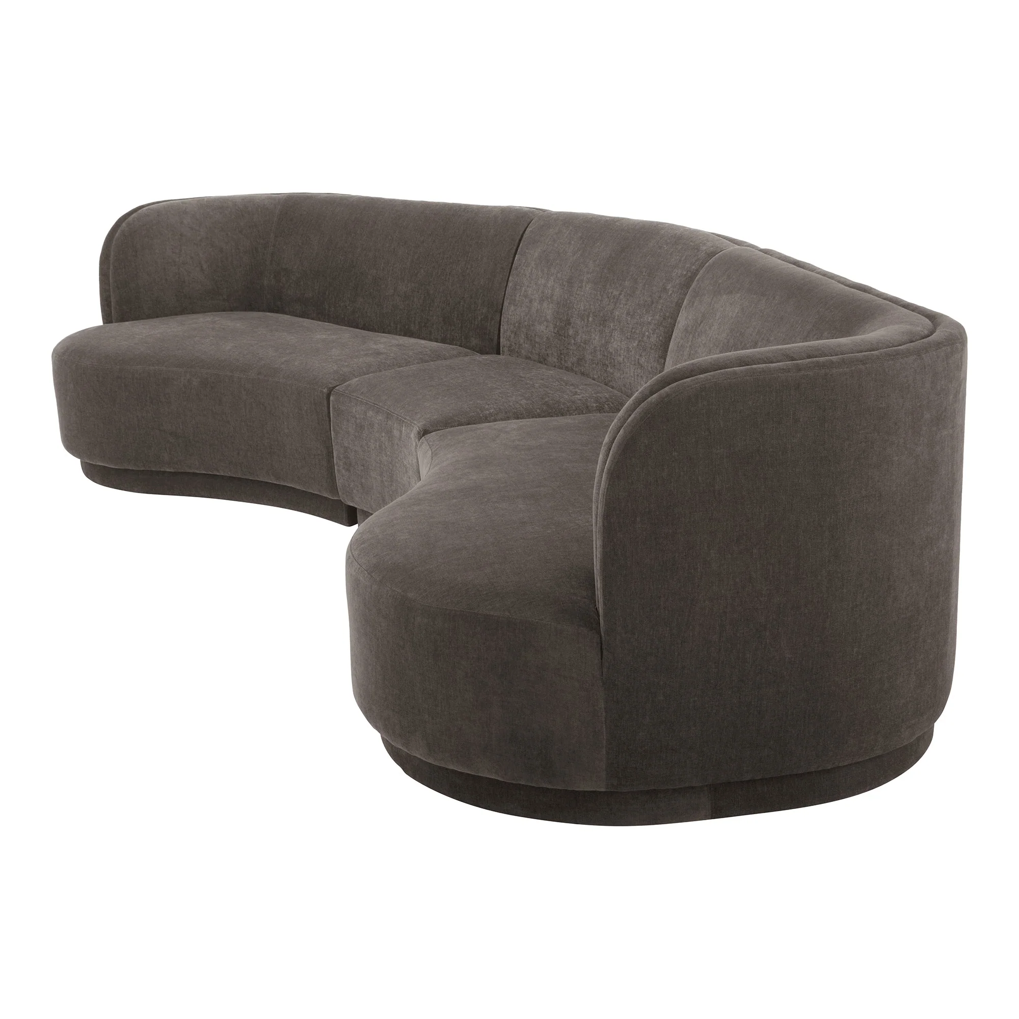 Moe's Home Collection Yoon Grey Compass Modular Sectional - Image 9