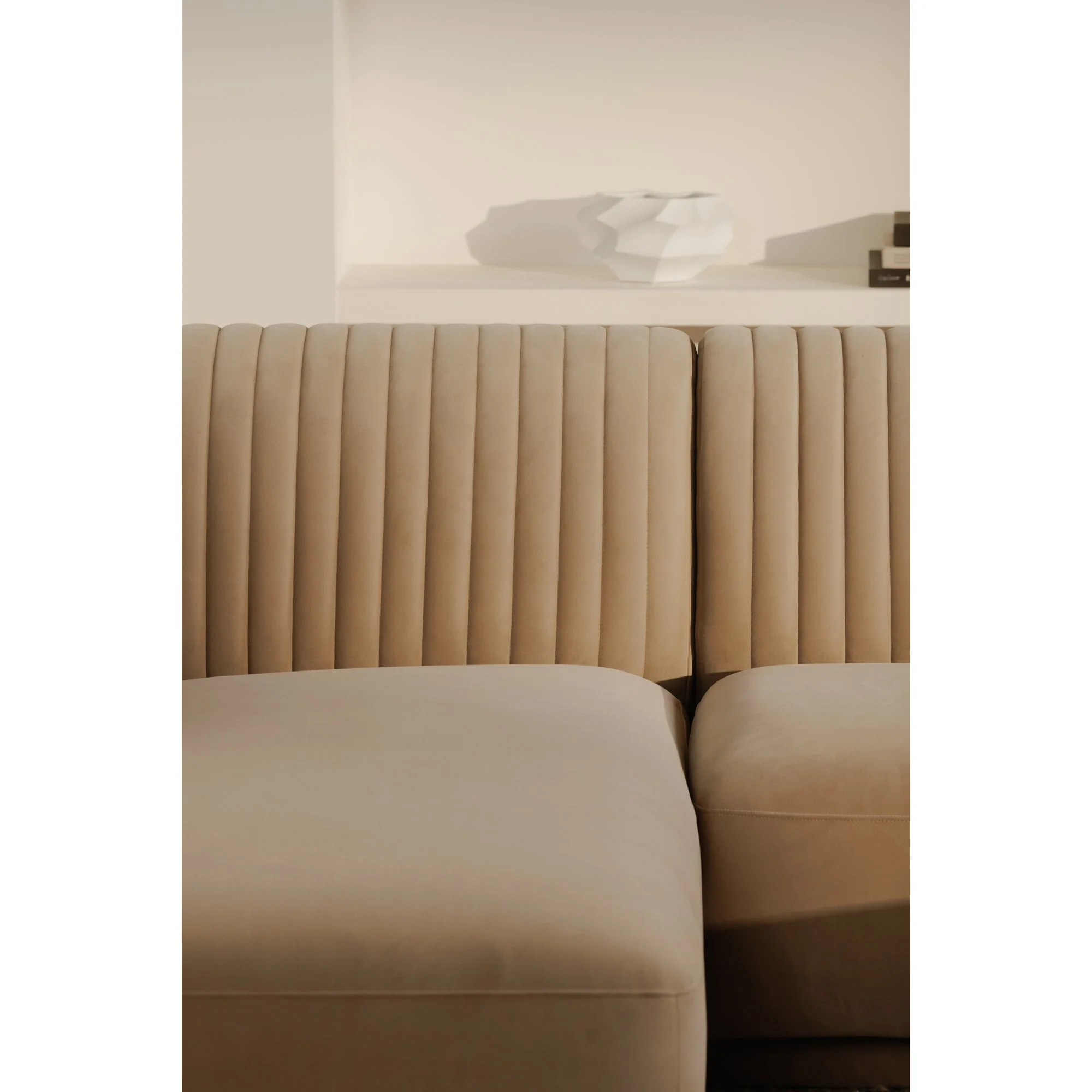 Moe's Home Collection Zandro Beige Left-Facing Sectional - Image 8